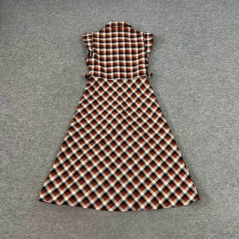 Dior Dior Plaid Dress with Classic Design Size M / US 6-8 / IT 42-44 - 2 Thumbnail