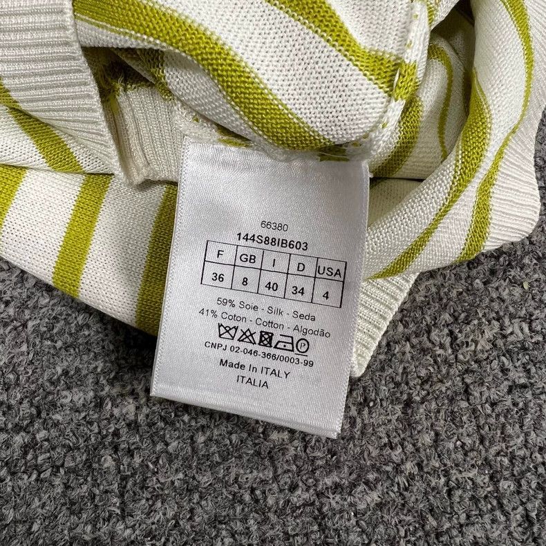 Dior Dior Striped Knit Polo with Logo Size S / US 4 / IT 40 - 7 Thumbnail