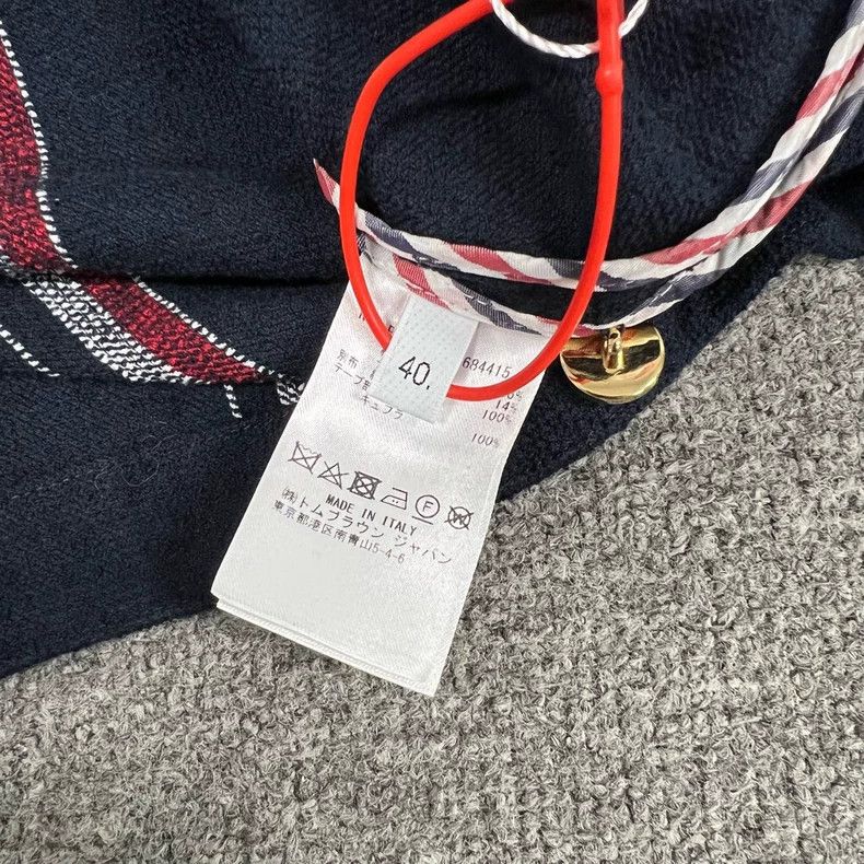 Thom Browne Thom Browne Navy Stripe Dress with Gold Buttons Size M / US 6-8 / IT 42-44 - 5 Thumbnail