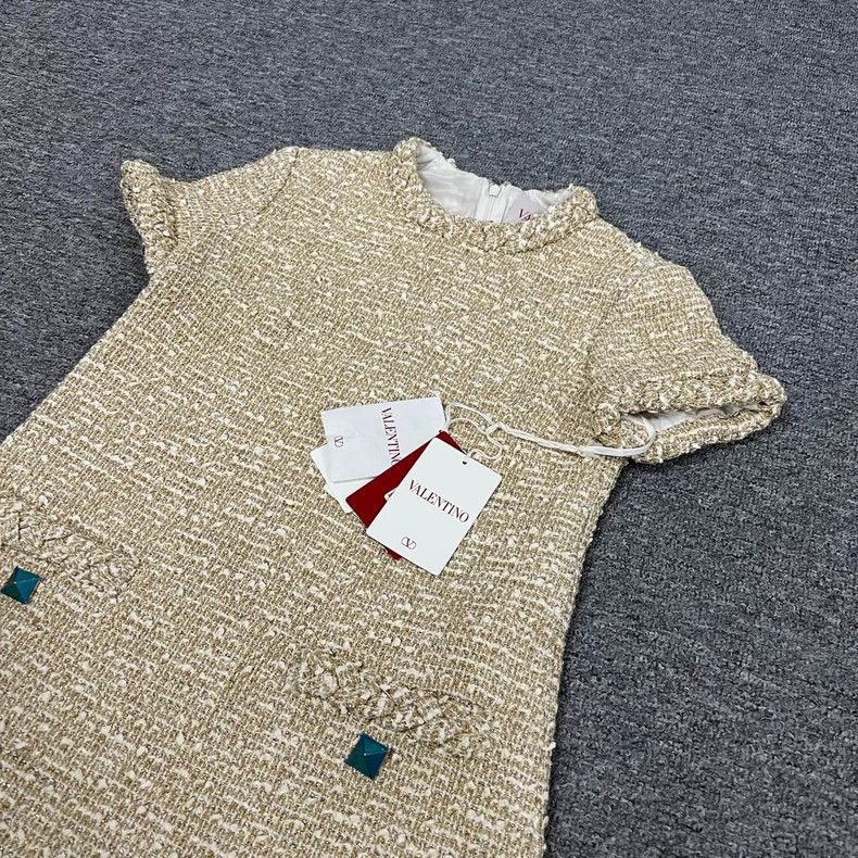 Valentino Valentino Gold Thread Woven Dress Size M / US 6-8 / IT 42-44 - 2 Thumbnail