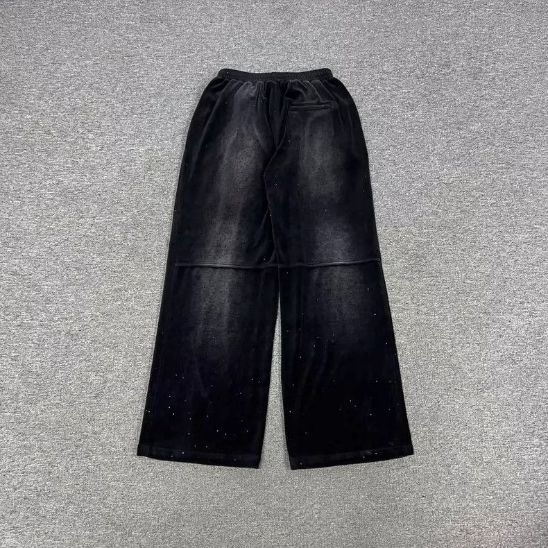 Alexander Wang Black Velvet Wide Leg Pants