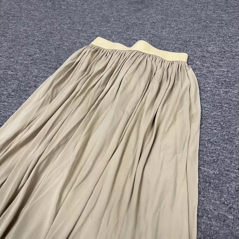 Celine Celine Pleated Faux Leather Midi Skirt Size 36" / US 14 / IT 50 - 5 Thumbnail