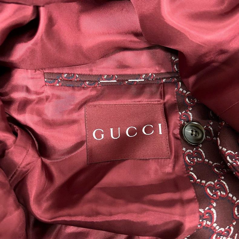 Gucci Gucci Wool Blazer with Double G Print Size L / US 10 / IT 46 - 5 Thumbnail