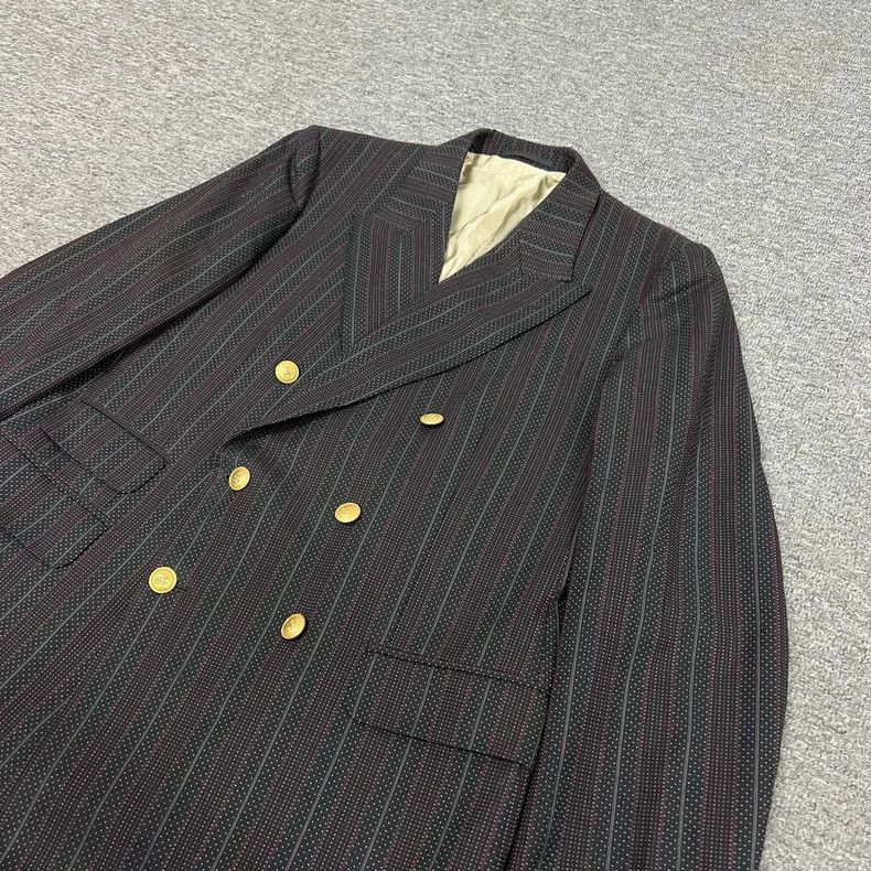 Gucci Gucci Striped Blazer with Gold Buttons Size L / US 10 / IT 46 - 3 Thumbnail