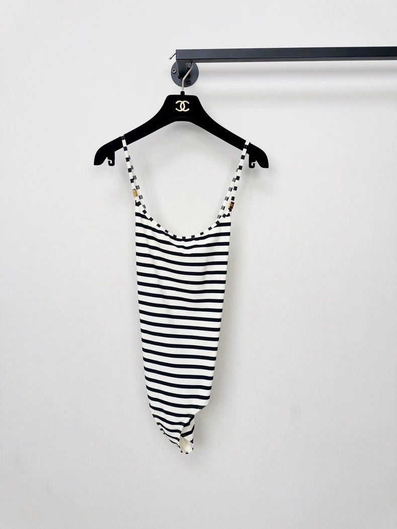 Celine Celine Striped Bodysuit in Excellent Condition Size L / US 10 / IT 46 - 4 Thumbnail