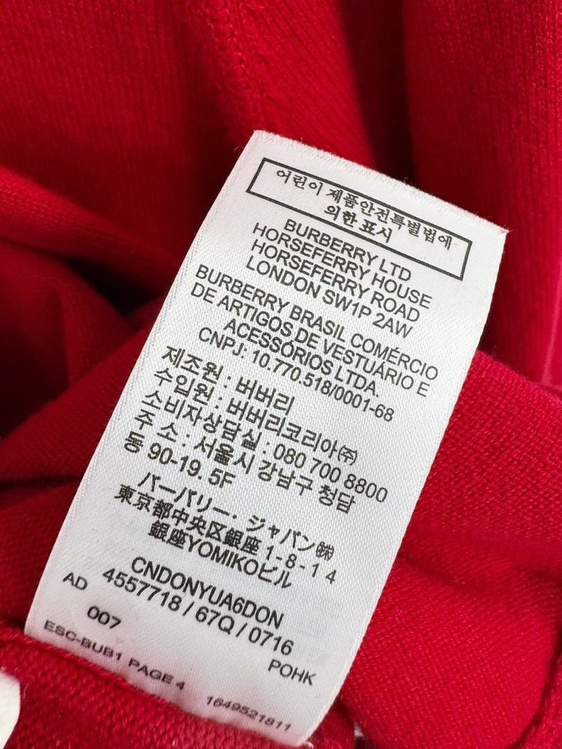 Burberry Burberry Knitted Sweater Red Size XS/S Size XS / US 0-2 / IT 36-38 - 6 Thumbnail