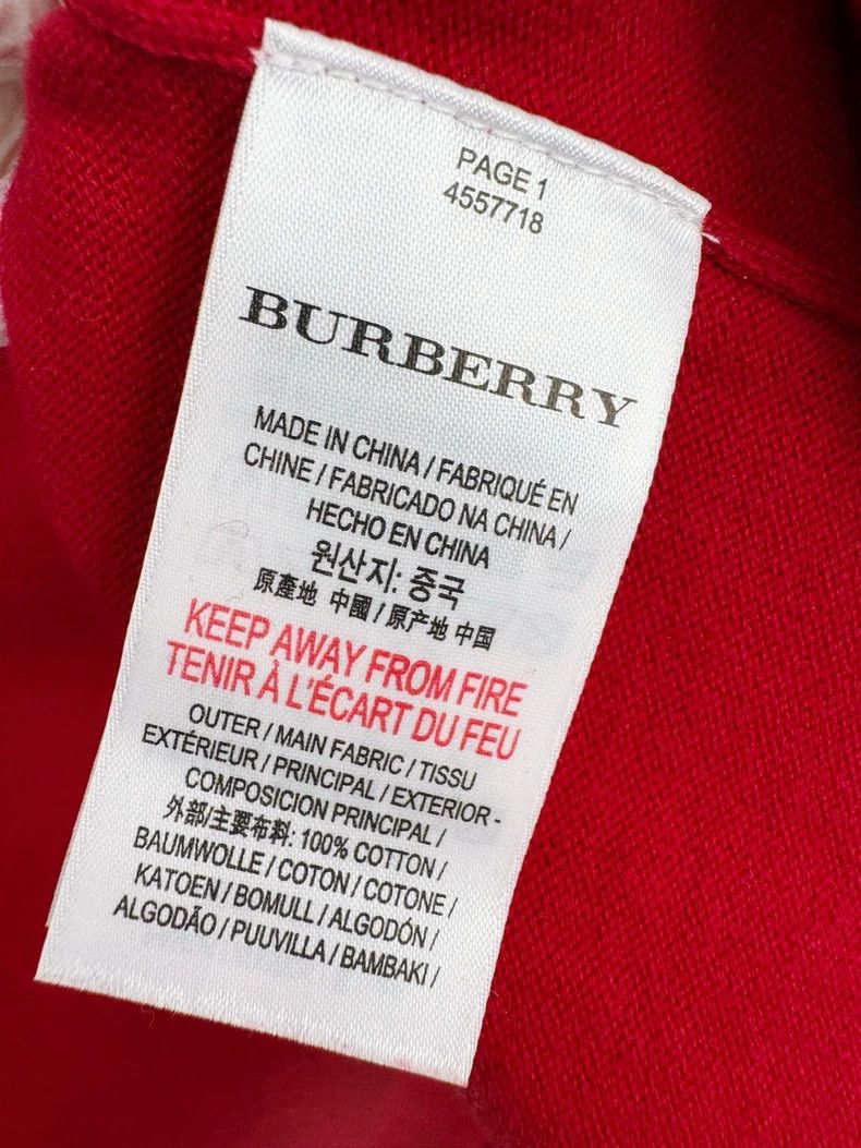Burberry Burberry Knitted Sweater Red Size XS/S Size XS / US 0-2 / IT 36-38 - 4 Thumbnail