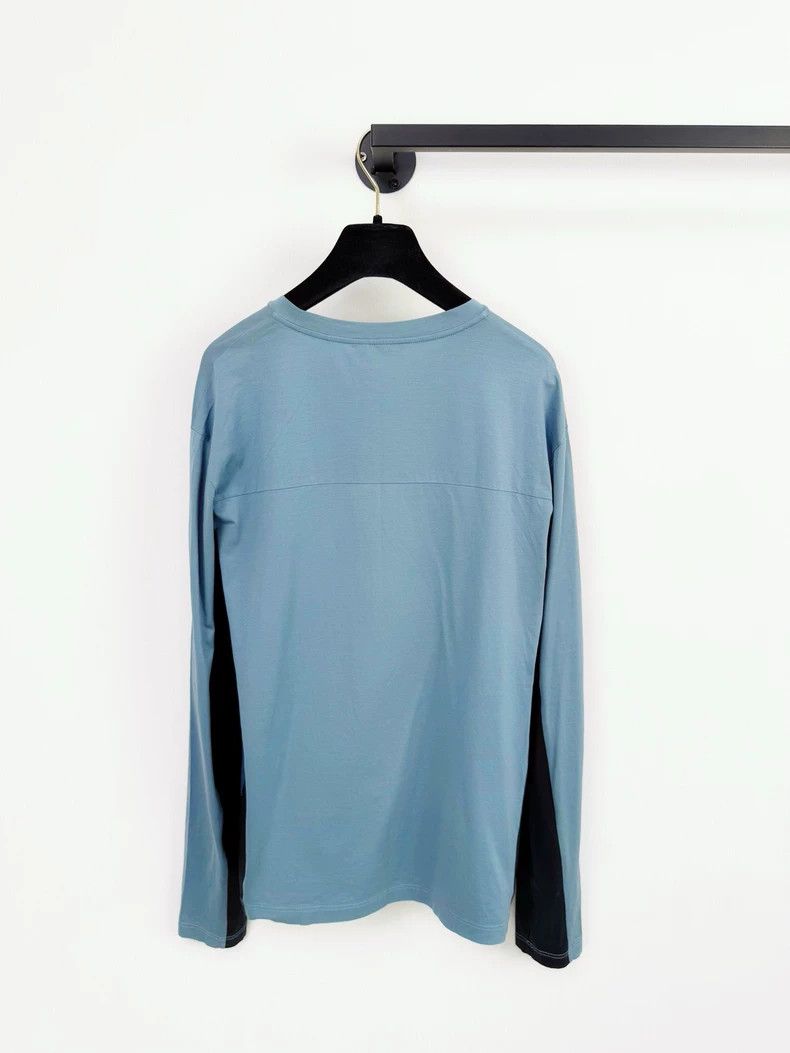 Prada Prada Long Sleeve Top in Blue Color Size L / US 10 / IT 46 - 6 Thumbnail