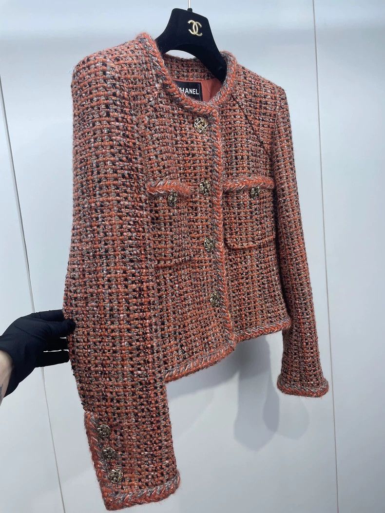 Chanel Chanel Misty Forest Red Jacket Size S / US 4 / IT 40 - 3 Thumbnail
