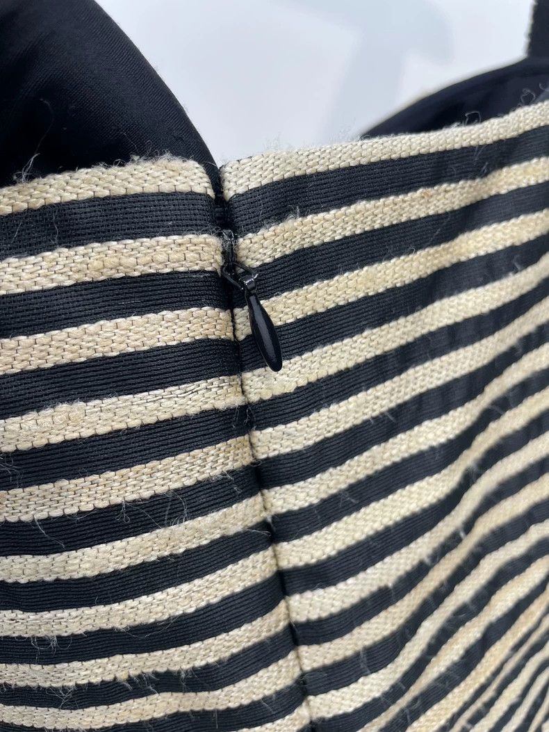 Dior Dior Striped Pleated Dress with Beads Size M / US 6-8 / IT 42-44 - 3 Thumbnail