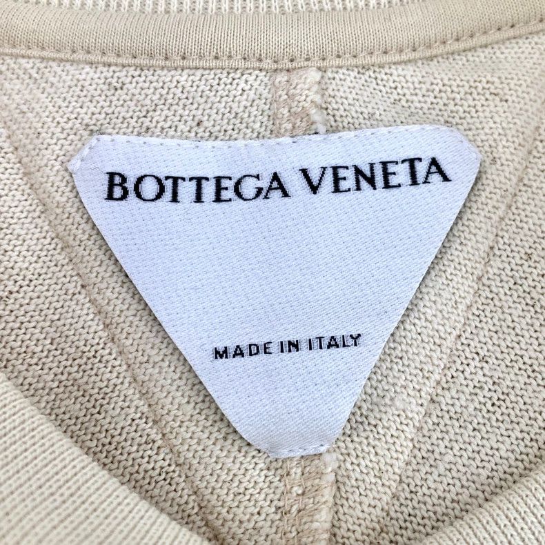 Bottega Veneta Bottega Veneta Beige Cotton Short Sleeve T-Shirt Size M / US 6-8 / IT 42-44 - 5 Thumbnail