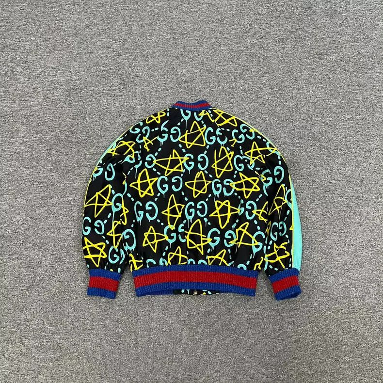 Gucci Gucci Star Print Baseball Jacket Size M / US 6-8 / IT 42-44 - 2 Thumbnail