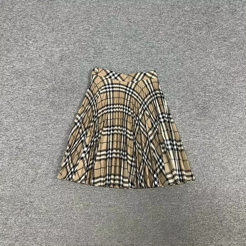 Burberry Burberry New Check Pleated Skirt UK8 Size 23" - 2 Thumbnail