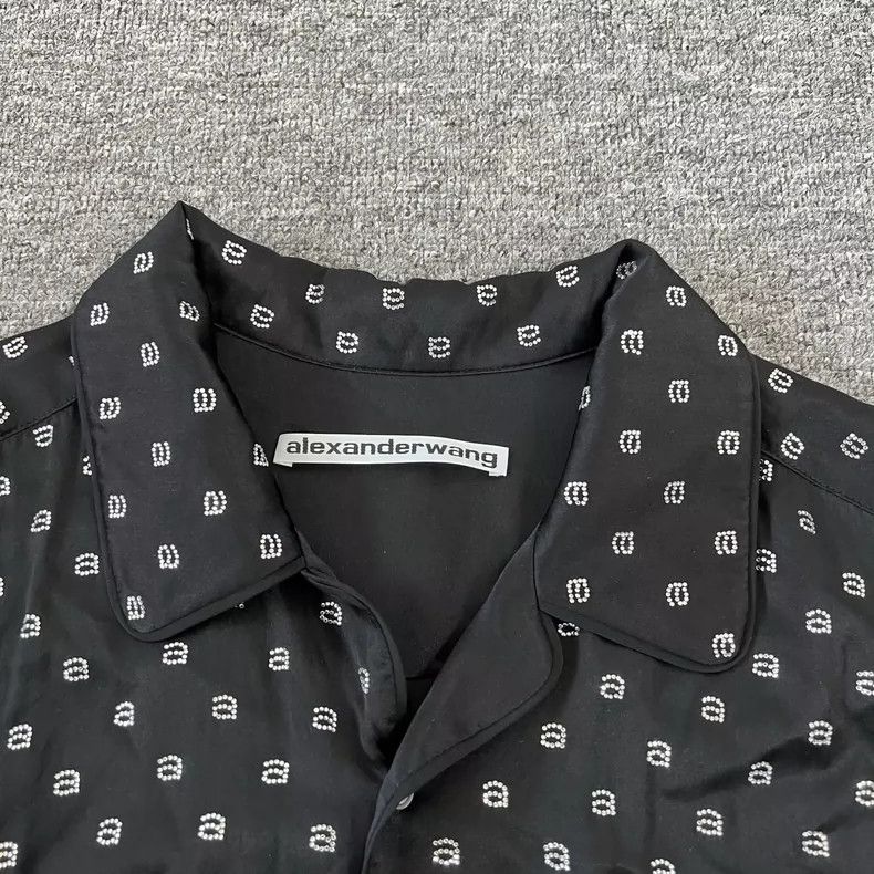Alexander Wang Alexander Wang Printed Rhinestone Shirt Size S Size S / US 4 / IT 40 - 5 Thumbnail