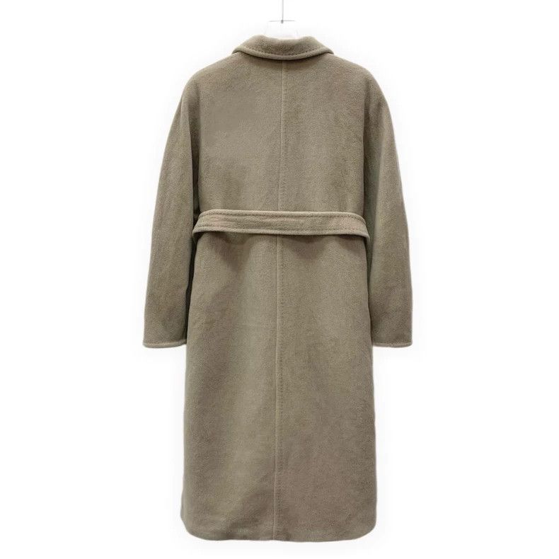 Max Mara Maxmara Double-Breasted Wool Coat with Belt Size XXS / US 00 / IT 34 - 2 Thumbnail