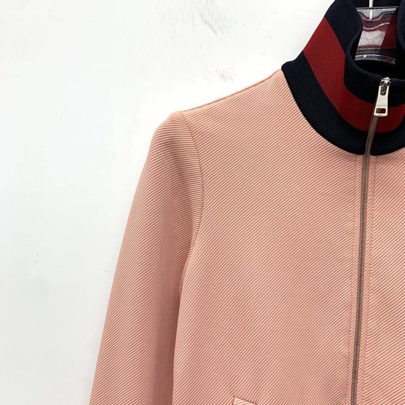 Gucci Gucci Pink Striped Zip Jacket Long Sleeve Size XXS / US 00 / IT 34 - 3 Thumbnail