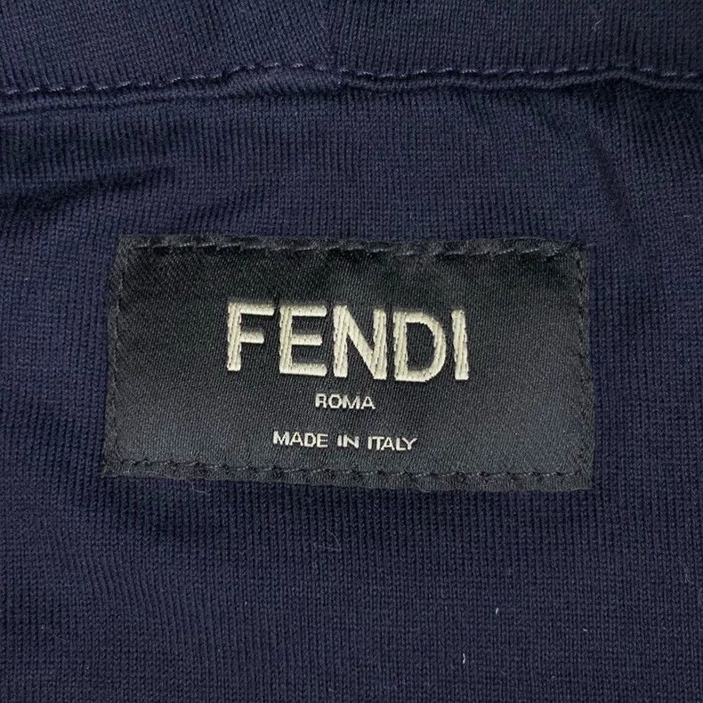 Fendi Fendi Navy Blue Hoodie with Print Size M / US 6-8 / IT 42-44 - 5 Thumbnail
