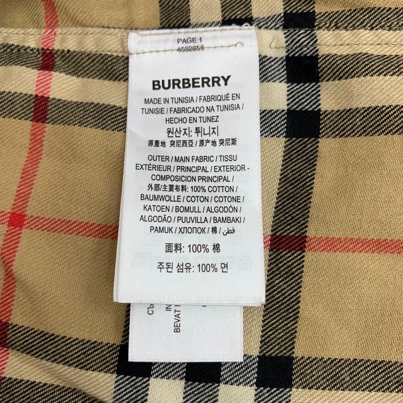 Burberry Burberry Brown Check Long Sleeve Shirt Size S / US 4 / IT 40 - 7 Thumbnail