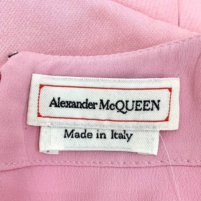 Alexander McQueen Pink Bubble Sleeve Wool Dress M Size Size M / US 6-8 / IT 42-44 - 5 Thumbnail