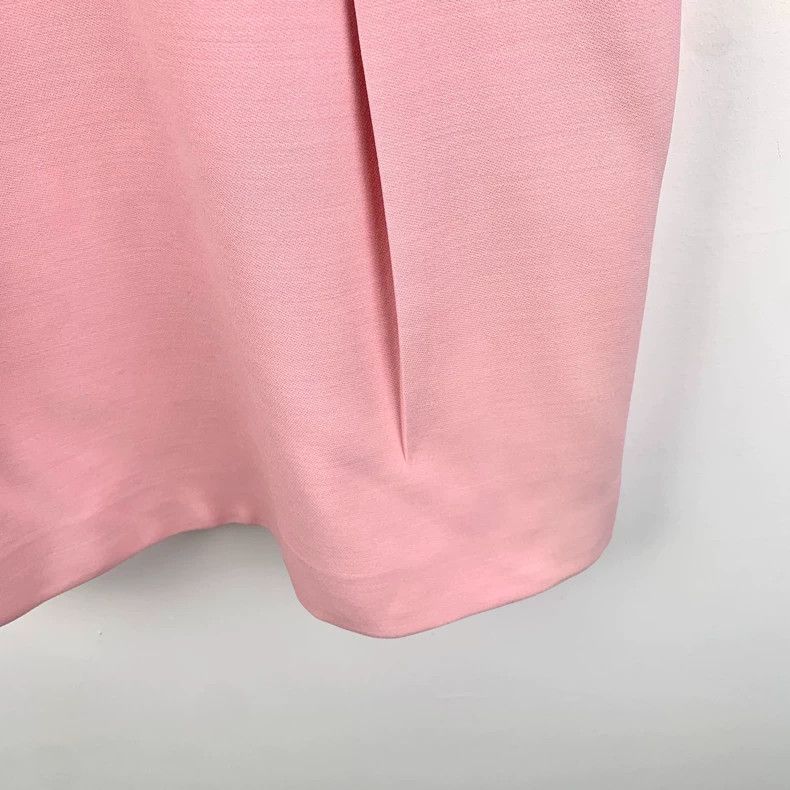 Alexander McQueen Pink Bubble Sleeve Wool Dress M Size Size M / US 6-8 / IT 42-44 - 4 Thumbnail
