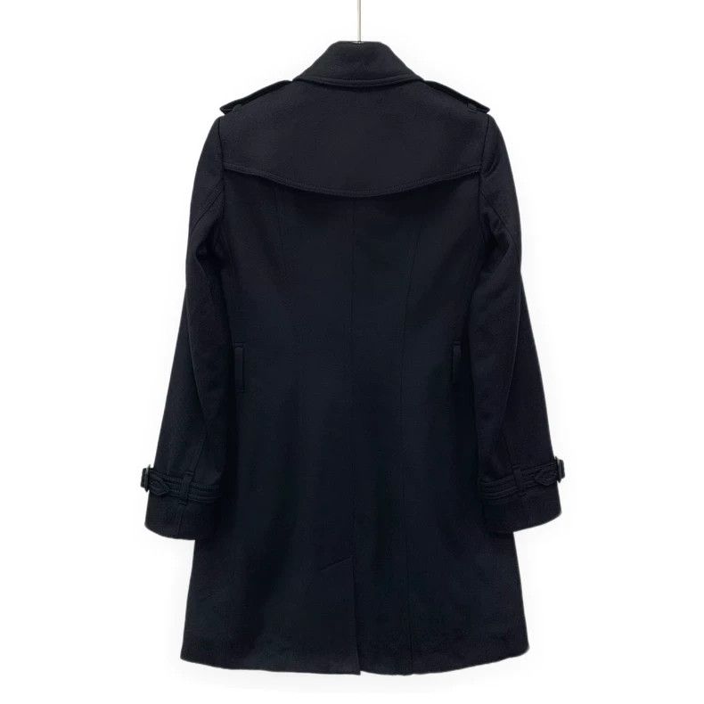Burberry Burberry Black Cashmere Long Sleeve Coat Size XS / US 0-2 / IT 36-38 - 2 Thumbnail