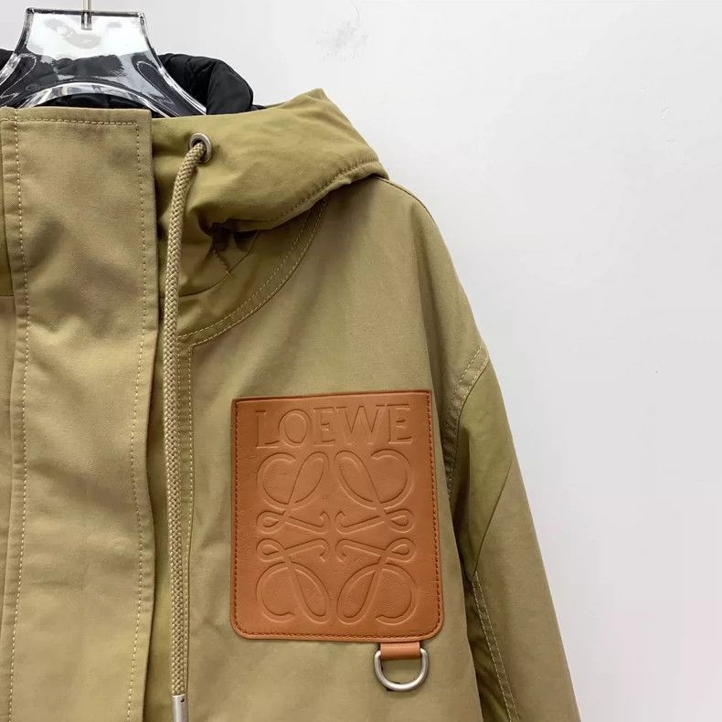 Loewe Loewe Green Hooded Long Sleeve Jacket Size XS / US 0-2 / IT 36-38 - 3 Thumbnail