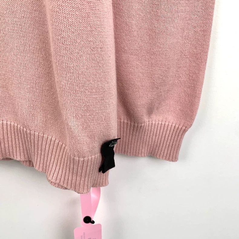 Fendi Fendi Pink Coffee Embroidery Long Sleeve Knit Top Size L / US 10 / IT 46 - 5 Thumbnail
