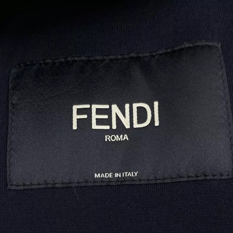 Fendi Fendi Black Monster Eyes Zip Long Sleeve Jacket Size XS / US 0-2 / IT 36-38 - 6 Thumbnail