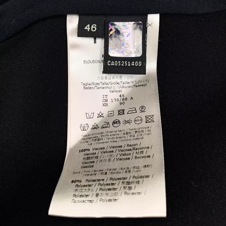 Fendi Fendi Black Monster Eyes Zip Long Sleeve Jacket Size XS / US 0-2 / IT 36-38 - 7 Thumbnail