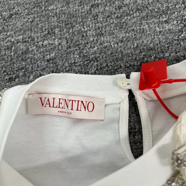 Valentino Valentino White Short Sleeve T-Shirt with Tags Size S / US 4 / IT 40 - 6 Thumbnail