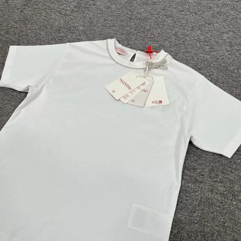 Valentino Valentino White Short Sleeve T-Shirt with Tags Size S / US 4 / IT 40 - 3 Thumbnail