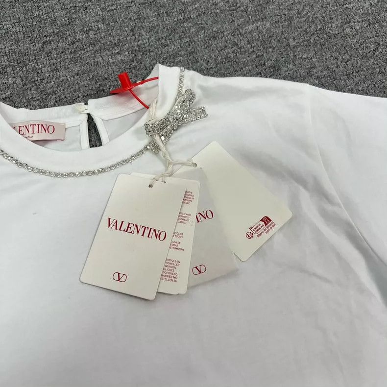 Valentino Valentino White Short Sleeve T-Shirt with Tags Size S / US 4 / IT 40 - 4 Thumbnail