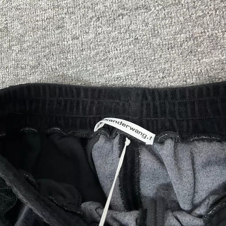 Alexander Wang Alexander Wang Velvet Track Pants with Rhinestones Size 23" - 6 Thumbnail