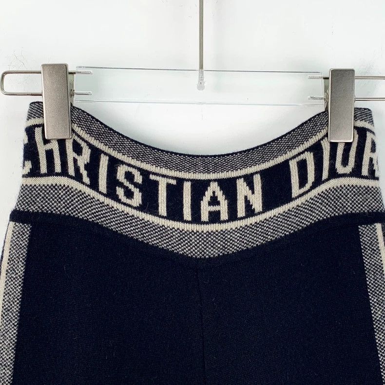 Dior Christian Dior Blue Striped Knit Casual Pants Size 34" / US 12 / IT 48 - 5 Thumbnail