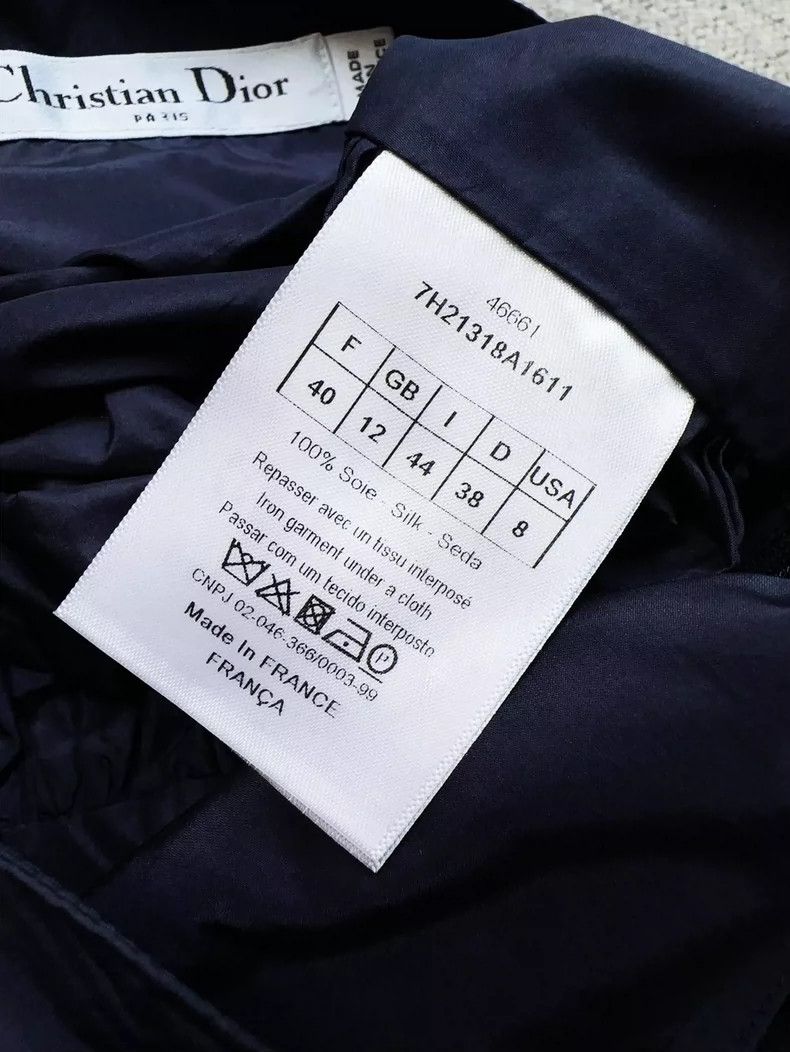 Dior Dior Deep Blue Silk Tiered Midi Skirt Size 40" / US 18 - 5 Thumbnail