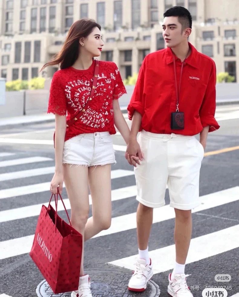 Valentino Valentino Red Lace Short Sleeve Top Size XXS / US 00 / IT 34 - 7 Thumbnail