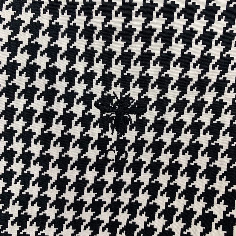 Christian Dior Hooded Houndstooth Jacket