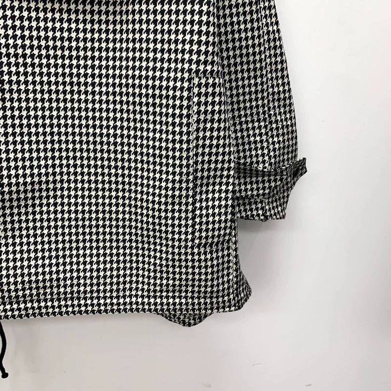 Christian Dior Hooded Houndstooth Jacket