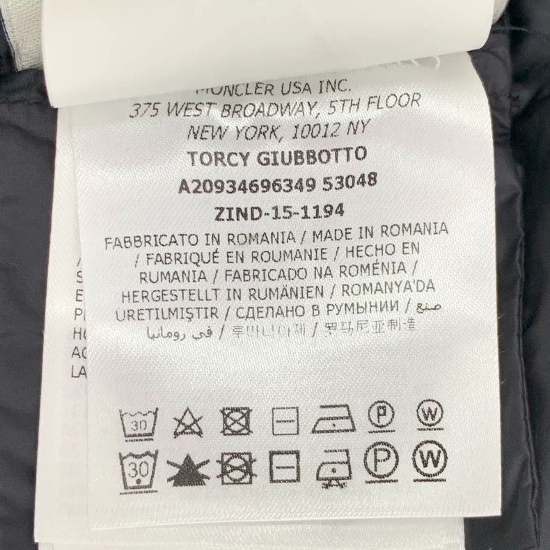 Moncler Moncler Torcy Black Down Jacket with Zipper Size XS / US 0-2 / IT 36-38 - 8 Thumbnail