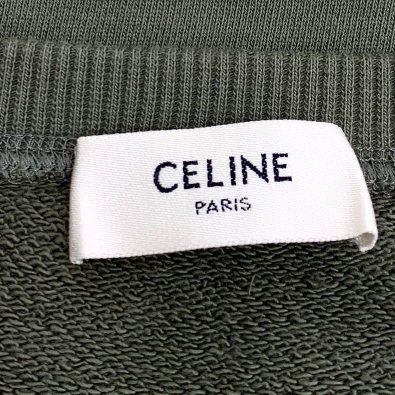 Celine Celine Green Printed Long Sleeve Sweatshirt Size L / US 10 / IT 46 - 6 Thumbnail