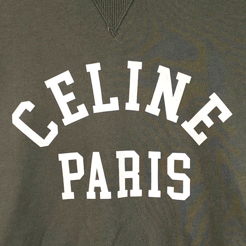 Celine Celine Green Printed Long Sleeve Sweatshirt Size L / US 10 / IT 46 - 4 Thumbnail