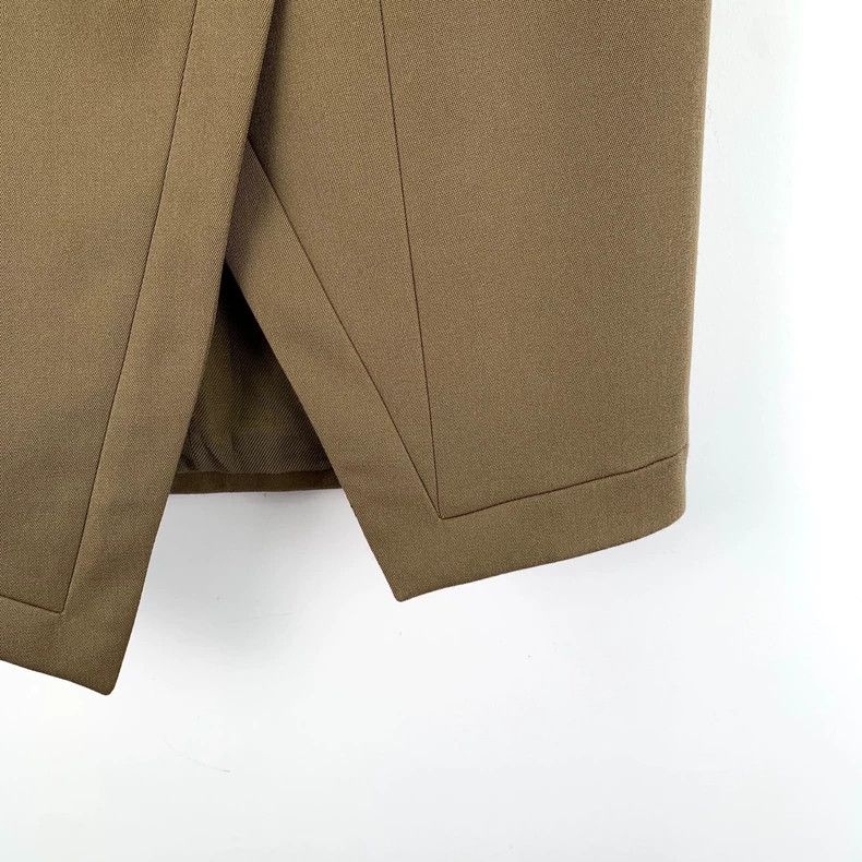 Balmain Balmain Brown Button Detail Wool Skirt Size 36" / US 14 / IT 50 - 4 Thumbnail