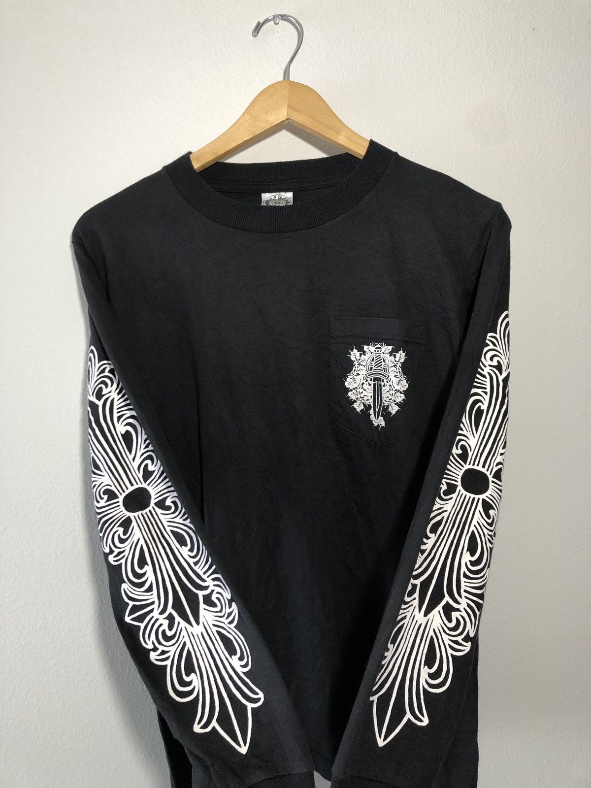 Chrome Hearts Chrome Heart Vintage Long Sleeve Shirt Size US S / EU 44-46 / 1 - 4 Thumbnail