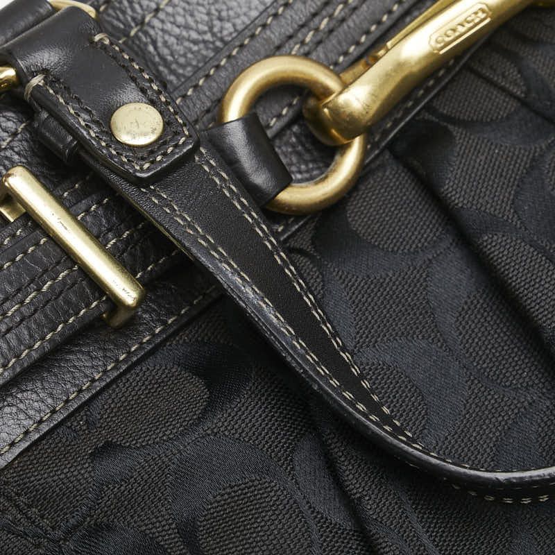 Coach Coach Coach Signature Canvas Leather Handbag Canvas Handbag F15672 DUTY FREE for USA Size ONE SIZE - 8 Thumbnail