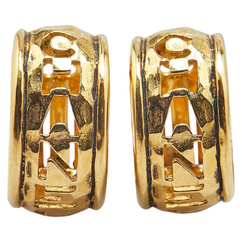 Chanel Chanel Chanel Logo Earrings Metal Earrings Size ONE SIZE - 2 Thumbnail