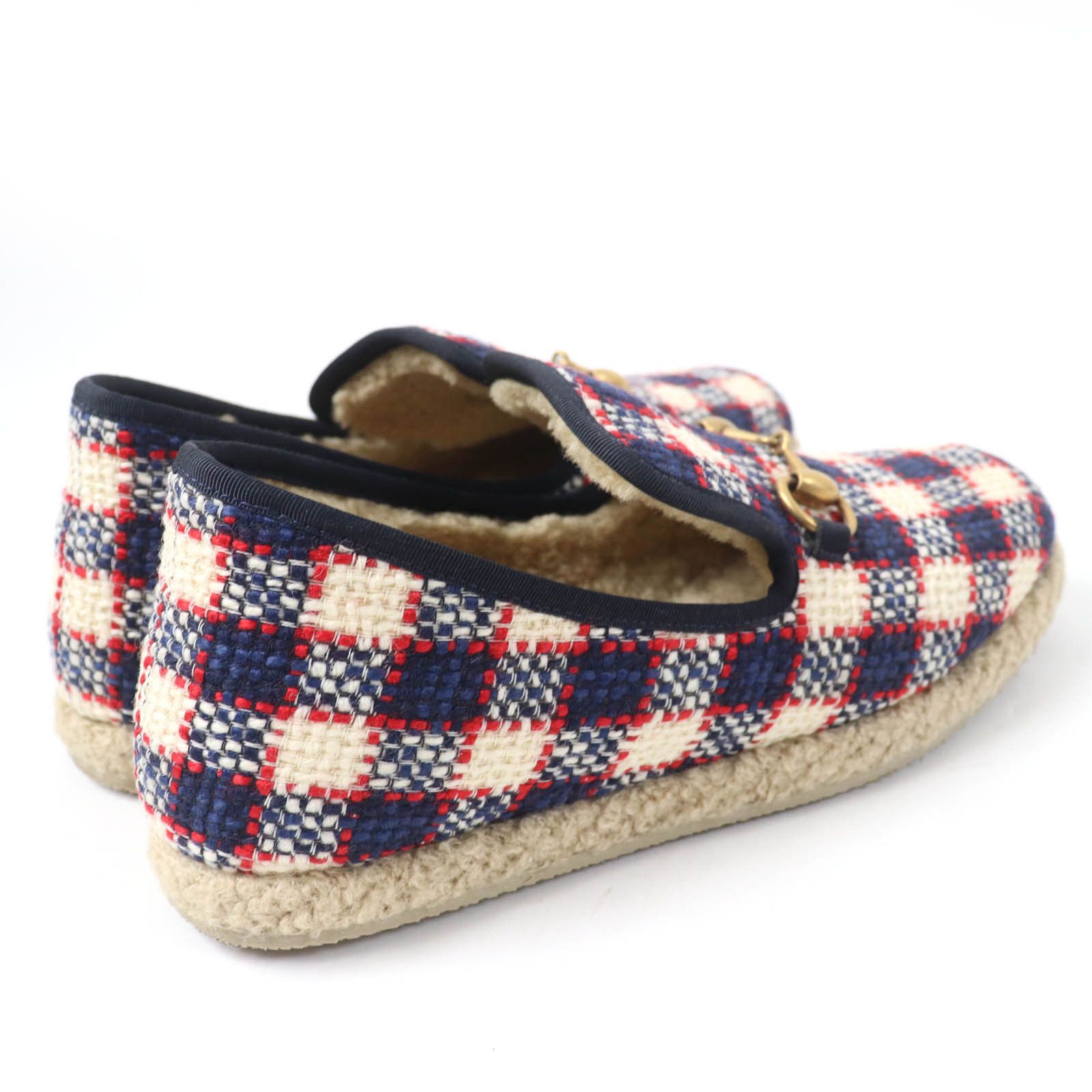 Gucci Gucci Gucci Horsebit tweed boa leather espadrilles Others Shoes Size ONE SIZE - 3 Thumbnail