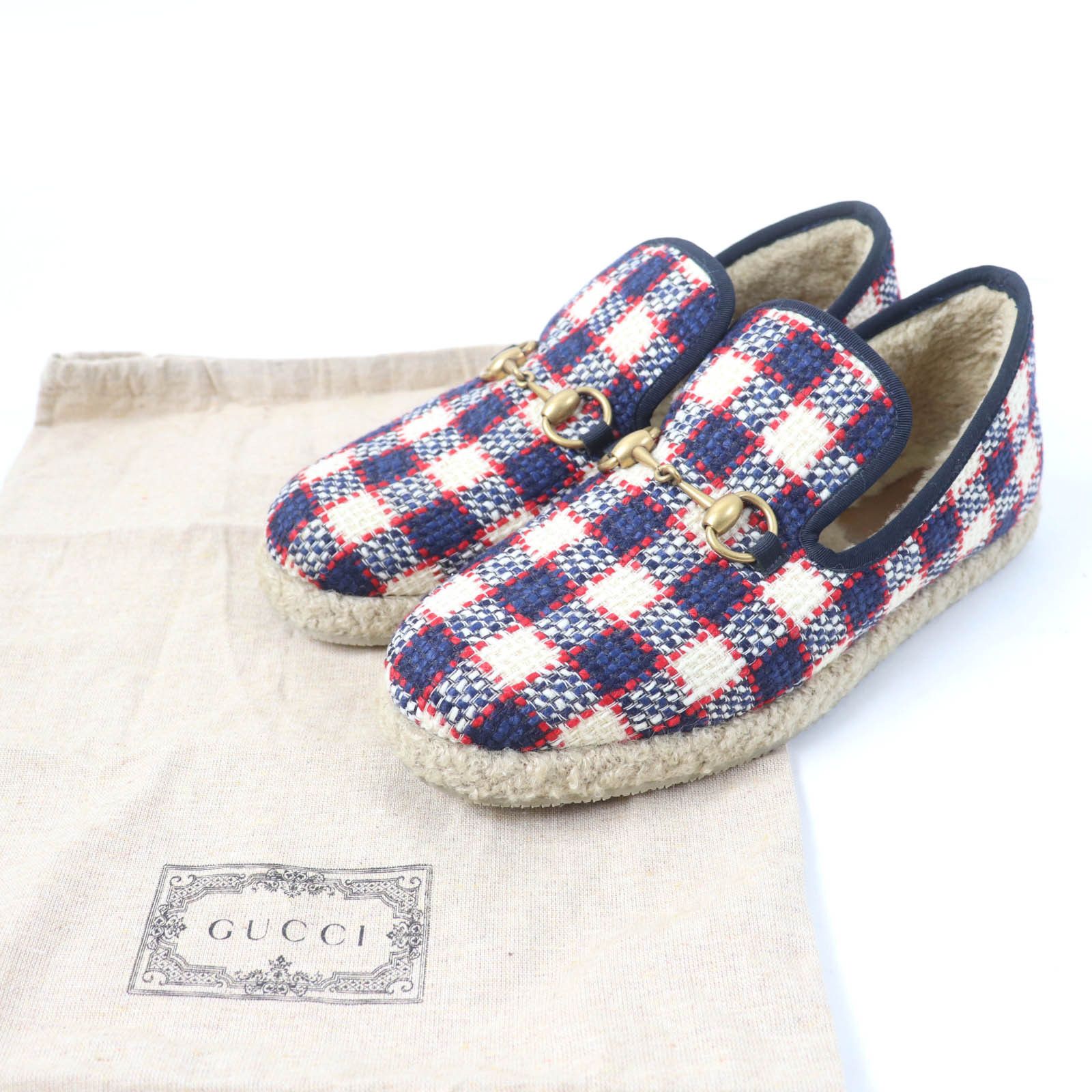 Gucci Gucci Gucci Horsebit tweed boa leather espadrilles Others Shoes Size ONE SIZE - 2 Thumbnail