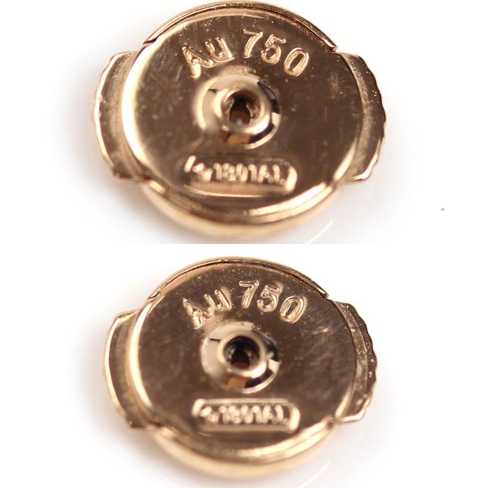 Louis Vuitton Louis Vuitton Louis Vuitton Puce Empreinte Au750 Earrings Metal Earrings Q96579 Size ONE SIZE - 5 Thumbnail