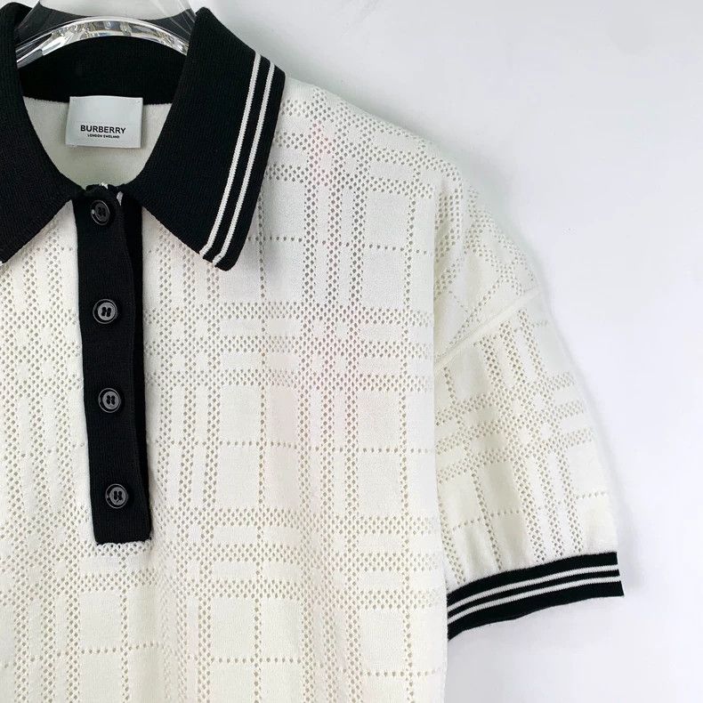 Burberry Burberry Beige Check Cotton Polo Dress Size S Size S / US 4 / IT 40 - 3 Thumbnail