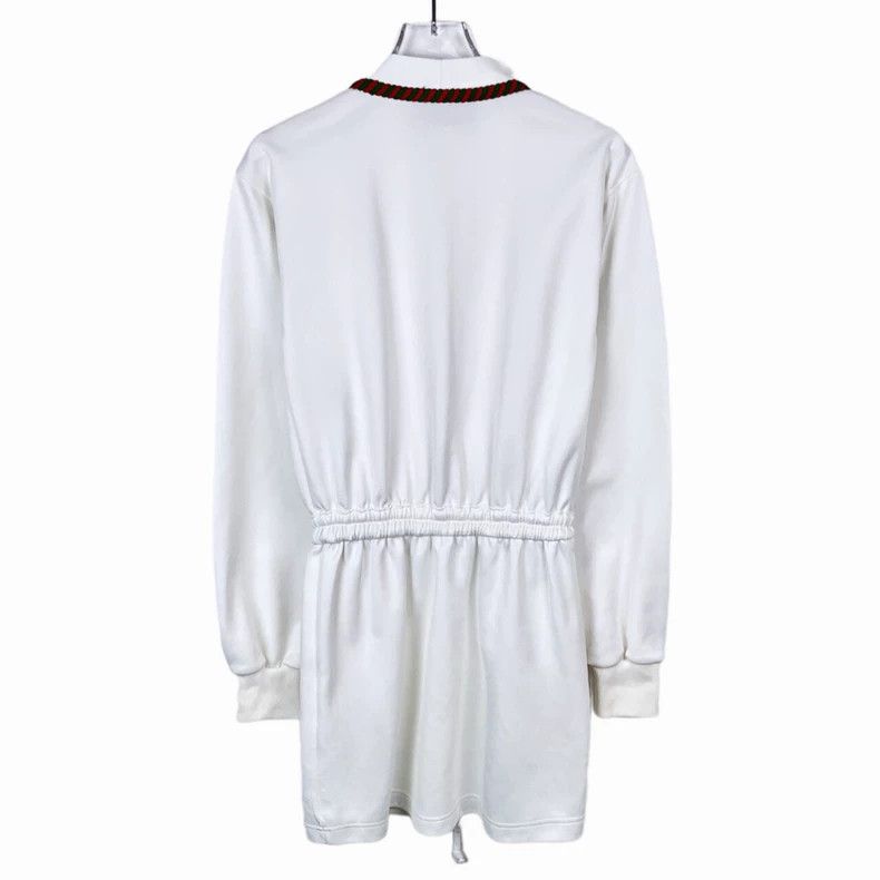 Gucci Gucci Embroidered V-Neck Long Sleeve Dress Size XXS / US 00 / IT 34 - 2 Thumbnail